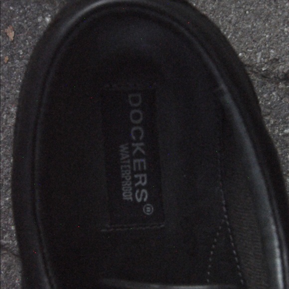 Shiny Waterproof Docker Business Casual Shoes - Picture 4 of 6